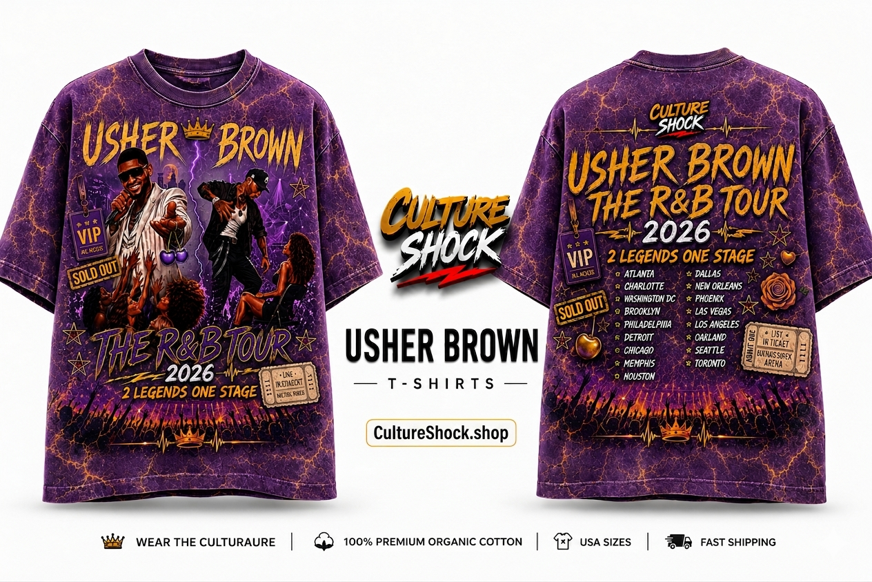 Usher Brown T-Shirts