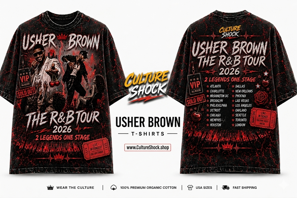 Usher Brown T-Shirts