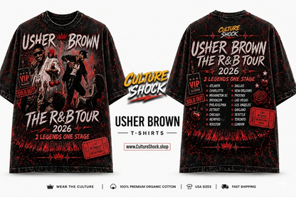 Usher Brown T-Shirts