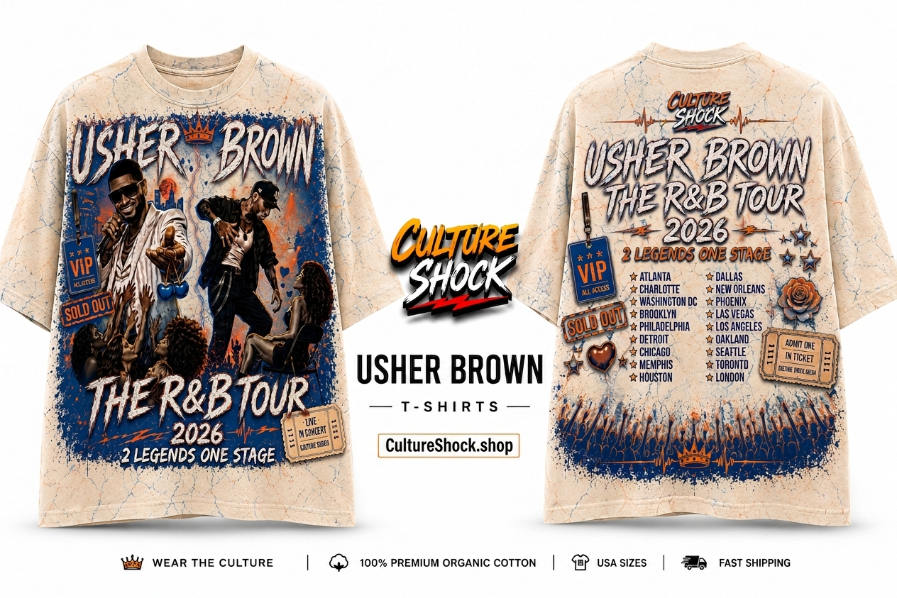 Usher Brown T-Shirts